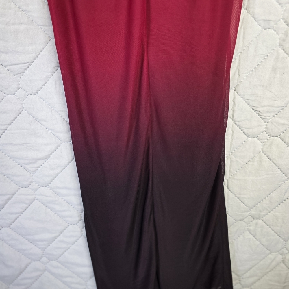 Fashion Nova Ombré Lace Up Back Ball Gown Maxi Dress Sz M Red Black
Strapless - Picture 6 of 12